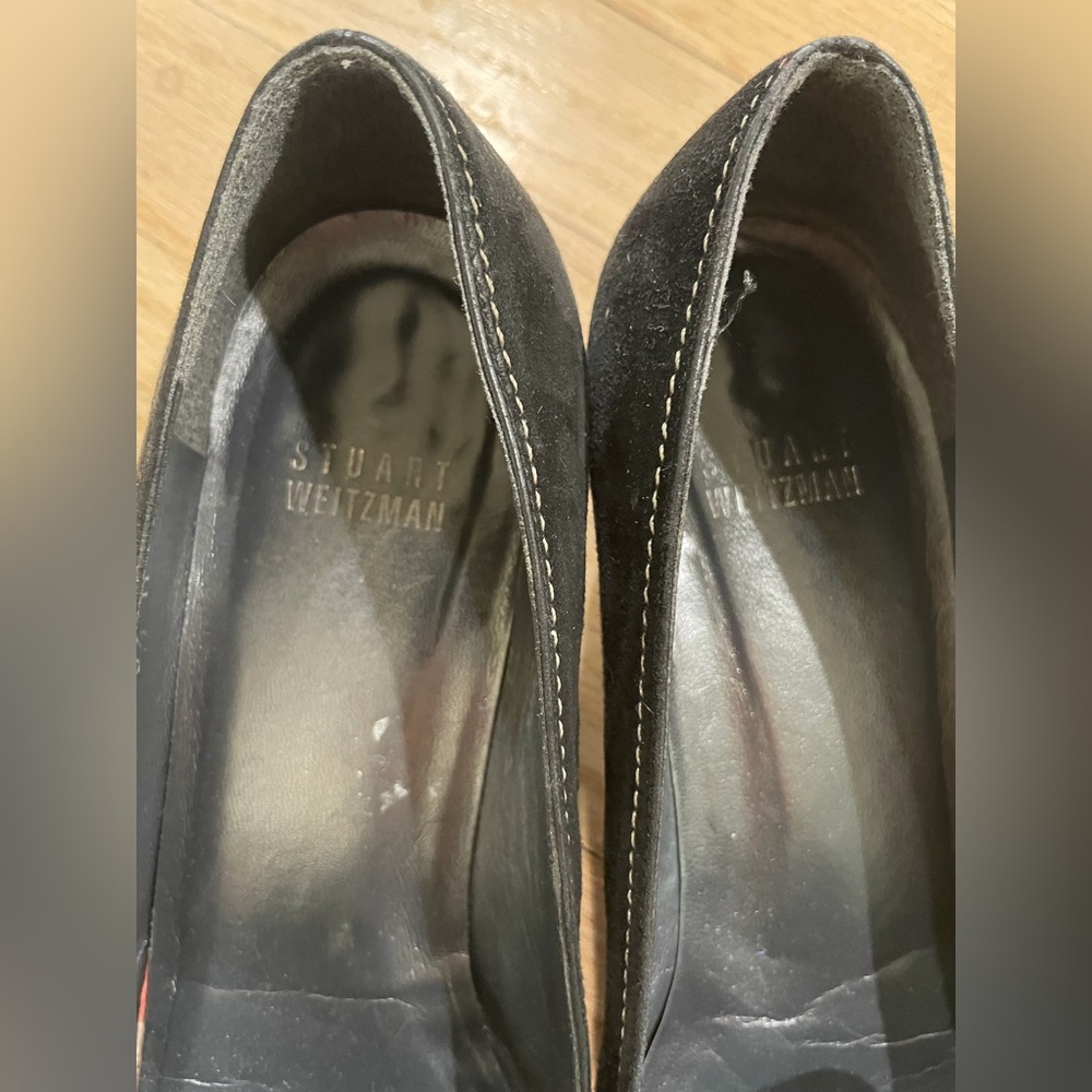 Stuart Weitzman Black Buckle Kitten Heel - Picture 6 of 6